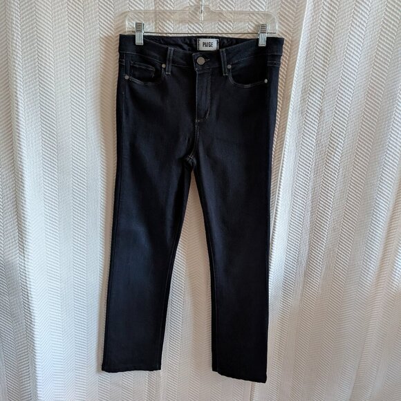PAIGE Hoxton Straight Mona Dark Wash Jeans Size 29 Stretch - Picture 1 of 11